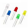 Gasea 500Pcs 5mm LED Diode Électroluminescente Lumière Émettant Diode Assortiment Kit Électroniques de Lampes Composants Pour Ar