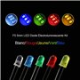 Gasea 500Pcs 5mm LED Diode Électroluminescente Lumière Émettant Diode Assortiment Kit Électroniques de Lampes Composants Pour Ar