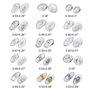 Gasea 150 Paires Lunettes Nez Pads en Silicone 15 Styles Coussinets de Nez Pour Lunettes Patins Nez Ultra-Doux Kit de Réparation