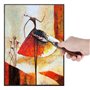 Gasea 9PCS Couteaux à Palette en Acier Inoxydable Peinture Mélange Dessin Grattoirs Outils Ensemble pour Les Accessoires de Pein