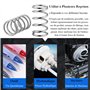 Gasea 200pcs Ressorts de Compression et de Rallonge Assortiment en Acier Galvanisé 8 Tailles Traction Ressorts et 12 Tailles Com