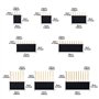54 mm - 100 barrettes de bouclier empilables et 12 barrettes de broches PCB p