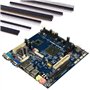 Glarks Lot de 112 barrettes mâles et femelles de 2,54 mm - 100 barrettes de bouclier empilables et 12 barrettes de broches PCB p