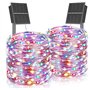 Lot de 2 Guirlande Solaire Exterieur