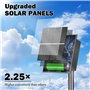 Lot de 2 Guirlande Solaire Exterieur, 20M 200LED Guirlande Lumineuse Exterieure Solaire Étanche IP65, 8 Modes Lumière Solaire Gu