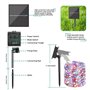 Lot de 2 Guirlande Solaire Exterieur, 20M 200LED Guirlande Lumineuse Exterieure Solaire Étanche IP65, 8 Modes Lumière Solaire Gu