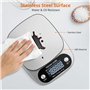 Proster Balance de Cuisine Numérique Rechargeable 3g-10kg Balance Alimentaire Haute Précision 1g Balances Multifonctionnelles Pe