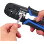 Proster Ensemble d'outils à sertir RJ45 avec 30 fiches de données modulaires RJ45 Cat5, 30 couvertures, 100 serre-câbles en nylo