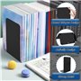 STARVAST 2Pcs Serre Livres en Métal en Forme de L 8 x 4 x 5.4Inch, Heavy Duty Métal Antidérapant pour Bibliothèque de l’école Bu