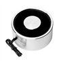Sourcingmap Uxcell 24V DC 1400N 2.22lb Électro-aimant de levage Argenté Rond Aimant