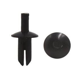 sourcing map 50pcs 5mm Diamètre rivets en plastique trou fixation projection clips retenue noir