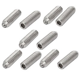 sourcing map M6x20mm 304 Vis à pression à tête ronde à six pans creux acier inox ressort 10pcs