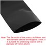sourcing map Gaine Thermorétractable Emballage Batterie PVC Thermorétractable Tuyau Tube 50mm Plat pour 18650 Puissance Fournitu