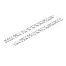 sourcing map Ressort de Compression 1mmx16mmx305mm 304 Acier Inoxydable Argenté 2pcs