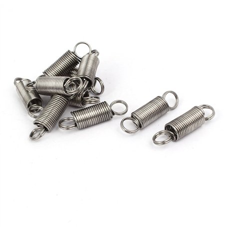 sourcing map Ressort de Traction Ressort de Tension Ressorts d'Extension 0.8mmx8mmx30mm 304 Inoxydable Acier Argenté 10pcs