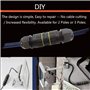 50mm Libre Longueur Ressort Acier Extension Ressort Noir 20Pcs