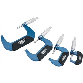 Draper 46607 Micromètre externe 0-100 mm 4 pièces (Import Grande Bretagne)