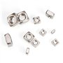 INCREWAY 100 écrous carrés en acier inoxydable, série d'écrous m3 M4 M5 M6 M8 argent, outil de fixation mécanique d'écrou pour é