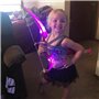 AUVIM Arc Jeu de tir à l'arc flèche et Arc pour Enfants avec Feux Flash LED 1 Cible 10 flèches 1 Support de flèche Jeu d'arche d