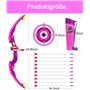 AUVIM Arc Jeu de tir à l'arc flèche et Arc pour Enfants avec Feux Flash LED 1 Cible 10 flèches 1 Support de flèche Jeu d'arche d