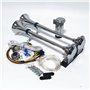 YIYDA Klaxon pneumatique 12V Klaxon de voiture argent 165db Support de bande de Klaxon de camion Corne de trompette à double tub