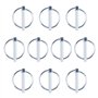 INCREWAY Lynch Lot de 10 goupilles de verrouillage en acier carbone pour remorque Diamètre 8 mm