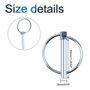 INCREWAY Lynch Lot de 10 goupilles de verrouillage en acier carbone pour remorque Diamètre 8 mm