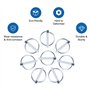 INCREWAY Lynch Lot de 10 goupilles de verrouillage en acier carbone pour remorque Diamètre 8 mm