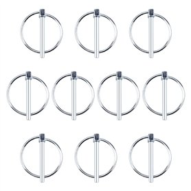 INCREWAY Lynch Lot de 10 goupilles de verrouillage en acier au carbone de 4