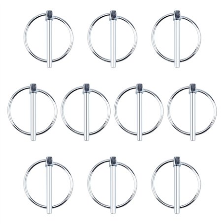 INCREWAY Lynch Lot de 10 goupilles de verrouillage en acier au carbone de 4