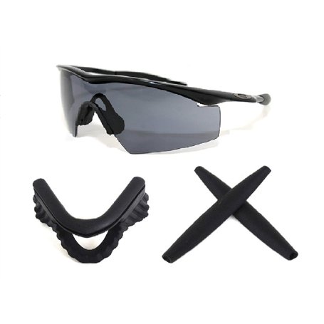 Galaxie Earsocks avec Plaquettes de Nez pour Oakley M Cadre Chauffage/Strike/Balais/Hybride Noir - Noir