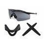 Galaxie Earsocks avec Plaquettes de Nez pour Oakley M Cadre Chauffage/Strike/Balais/Hybride Noir - Noir