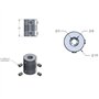 Redrex Accouplements Flexibles 5mm à 8mm en Aluminium NEMA 17 Coupleur d'arbre pour moteur pas à pas d'imprimante 3D RepRap ou M