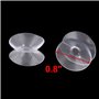 sourcingmap 20pcs Ventouses Double face Anti-collision Transparente en Caoutchouc pour Verre Bureau Maison Coussinet Suspension 