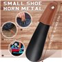 ZOMAKE Chausse Pied en Acier Inoxydable, Petit Chausse-pieds Métal 17cm Avec Étui en Cuir Facile à Utiliser,Parfait Pour Les Voy
