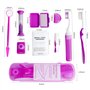 Kit de soins bucco-dentaires portables - Lot de 2 - Kit de voyage pour patients - Brossage interdentaire - Nettoyage de la bross