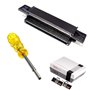 EEEKit Connecteur NES 72 broches de remplacement avec Tournevis de 3,8 mm outil pour Nintendo NES 8-Bit Systems, Noir