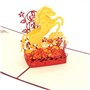Medigy Carte d'Anniversaire Faite à Main 3D Pop Up Kirigami Creux Jardins de Suzhou Pliable Carte Postale de Voeux pour Annivers