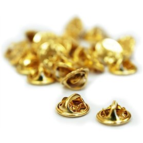 Devolare 50 pièces Laiton Papillon d'embrayage badge Insignia griffes du Pin fermoirs de remplacement