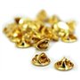 Devolare 50 pièces Laiton Papillon d'embrayage badge Insignia griffes du Pin fermoirs de remplacement