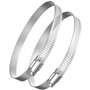 HG Power 200mm Colliers de Serrage Inox Lot de 2 Plage de Serrage 194-216 mm pour Fixer le Tuyau d'évacuation et le Ventilateur