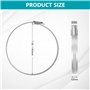 HG Power 200mm Colliers de Serrage Inox Lot de 2 Plage de Serrage 194-216 mm pour Fixer le Tuyau d'évacuation et le Ventilateur 