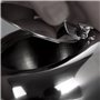 Gearmax Cendrier INOX en Forme de Tambour avec Couverture pour Utilisation de Ménage et Bureau (Argenté)