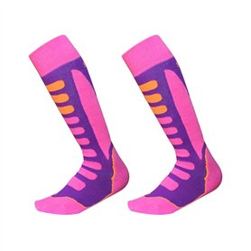 Barrageon 2 Paires Chaussettes de Ski Garçon Fille Thermique Chaude pour Ski