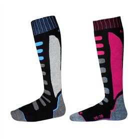Barrageon 2 Paires Chaussettes de Ski Garçon Fille Chaude pour Ski
