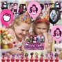 XNAUVOI 32 Pcs Monster Décorations de Gâteaux, Monster de Fête de Ballon, Fournitures de Anniversaire Thème Monster pour Enfants