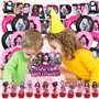XNAUVOI 32 Pcs Monster Décorations de Gâteaux, Monster de Fête de Ballon, Fournitures de Anniversaire Thème Monster pour Enfants