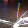 Sumnacon 15 CM Prisme Triangulaire en Verre Physique de la Lumière Decoration Bon Outil de Photographie (15 cm)