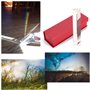 Sumnacon 15 CM Prisme Triangulaire en Verre Physique de la Lumière Decoration Bon Outil de Photographie (15 cm)