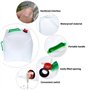 Réservoir d'eau Pliable, Sac d'eau Conteneur Grande Capacité Transparent Bidon d'eau Pliant pour Camping d'escalade Extérieur Tr